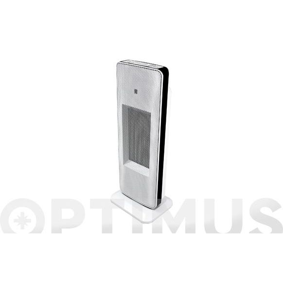 CALEFACTOR TORRE CERAMICO OSCILANTE TIMER Y MANDO  1000/2000W BLANCO