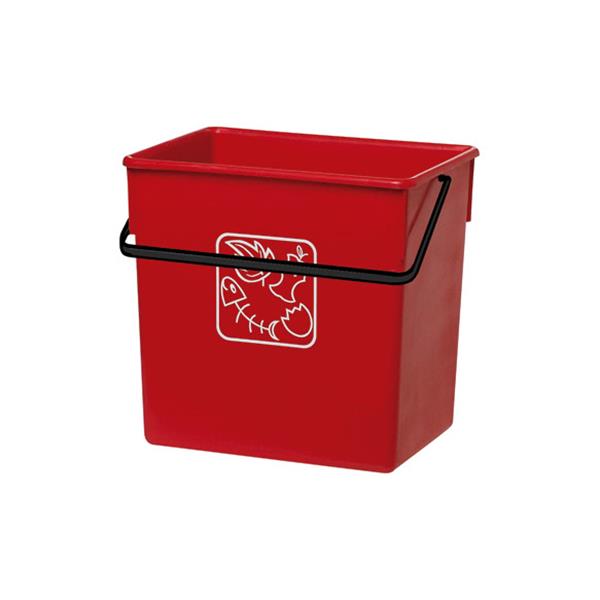 CUBETA RECICLAR 20X28X27 12L-ROJA