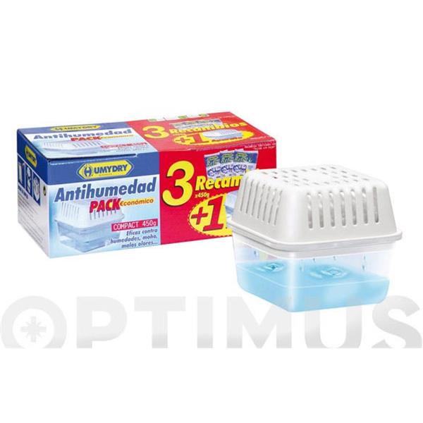 HUMYDRY ANTIHUMEDAD PACK ECONOMICO APARATO + 3 RECARGAS 450g. (D5)